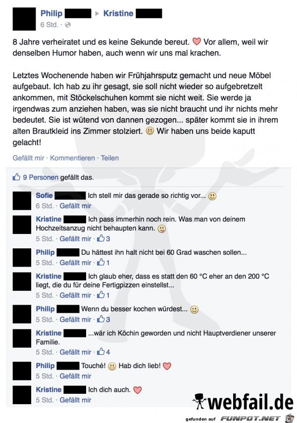 8 Jahre verheiratet 8 Jahre verheiratet
