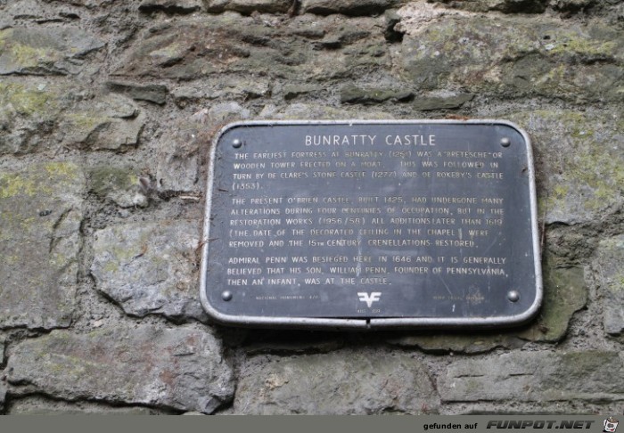 Bunratty Castle in der Nhe von Galway, Irland