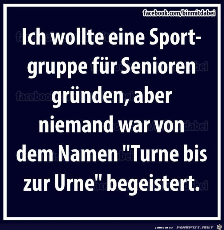 Sportgruppe fr Senioren