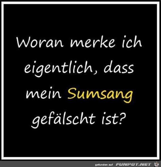 Woran merke ich Woran merke ich