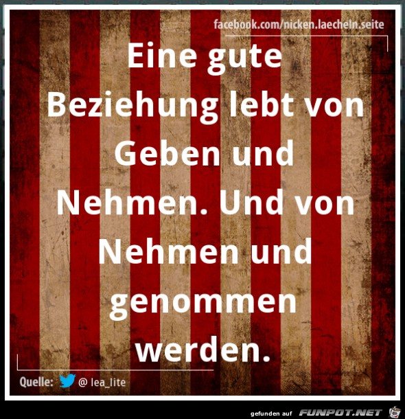 Eine gute Beziehung Eine gute Beziehung