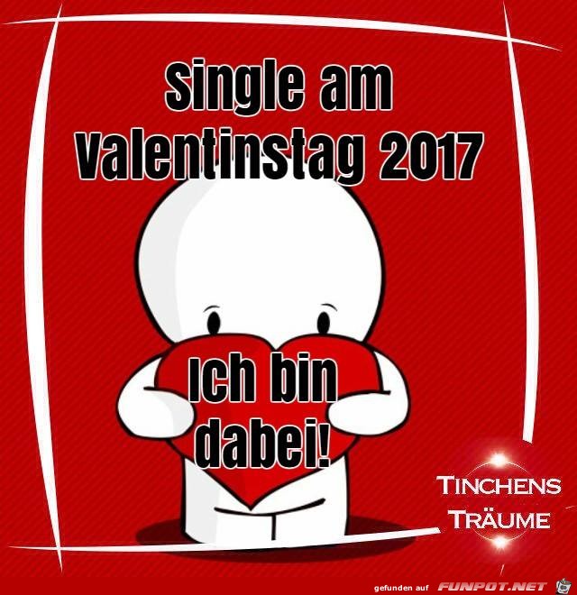 Single am Valentinstag 2017