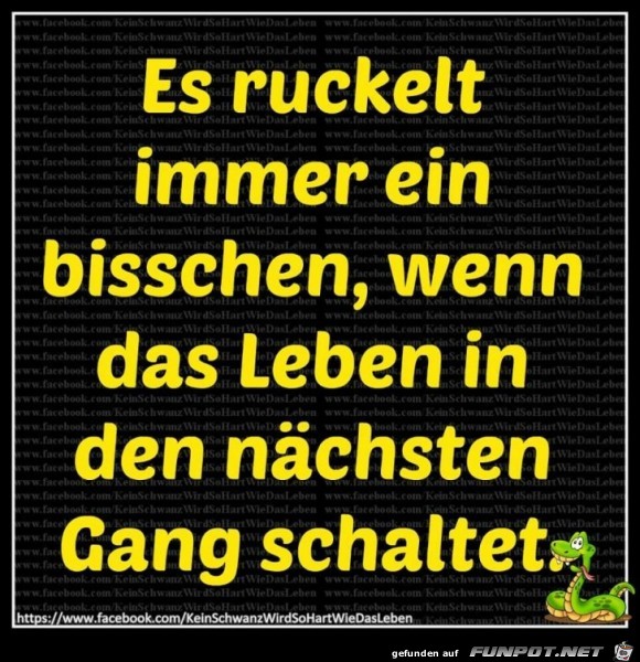 Es ruckelt immer ein bisschen Es ruckelt immer ein bisschen