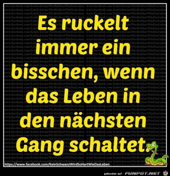 Es ruckelt immer ein bisschen