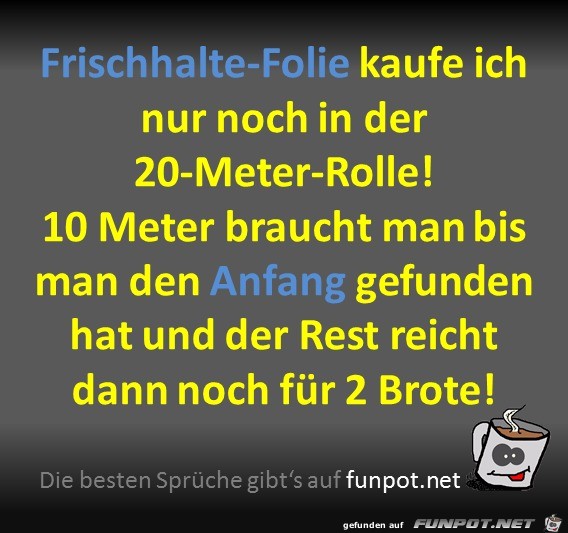 Frischhalte-Folie Frischhalte-Folie