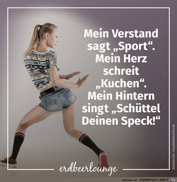 Mein Verstand sagt Sport