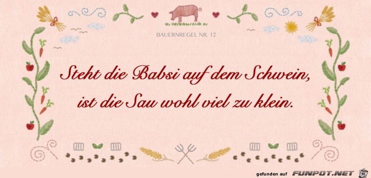 bauernregel bauernregel