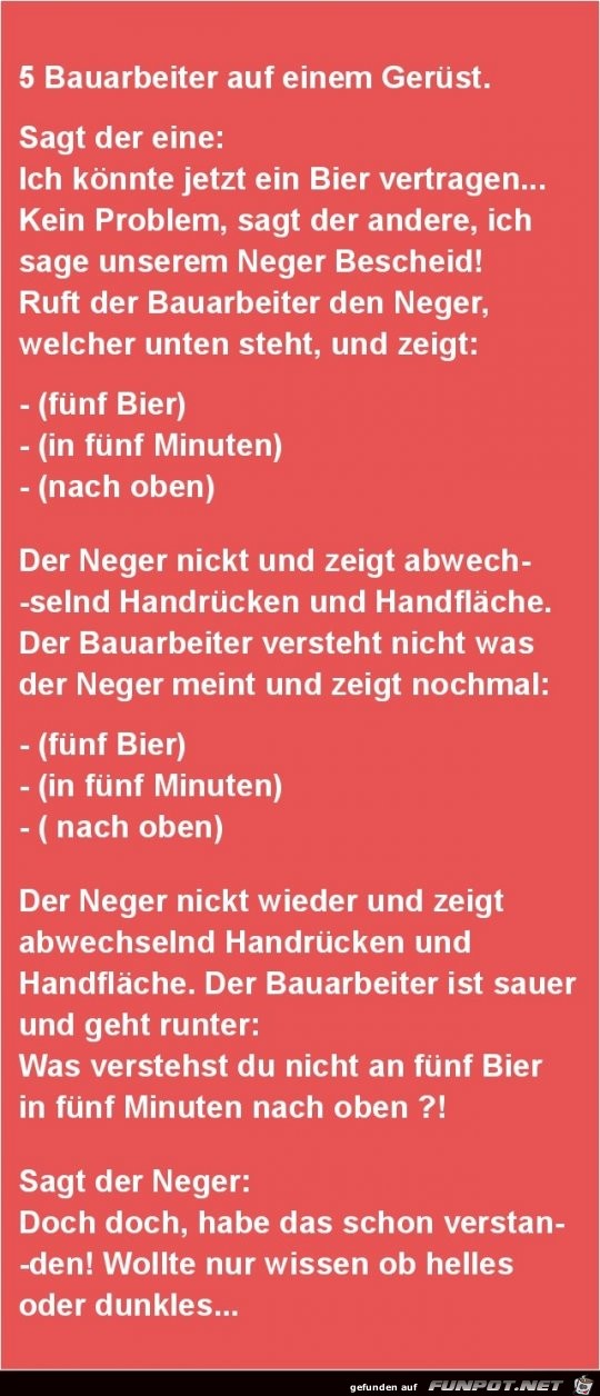 5 Bauarbeiter auf einem Gerüst..... 5 Bauarbeiter auf einem Gerüst.....