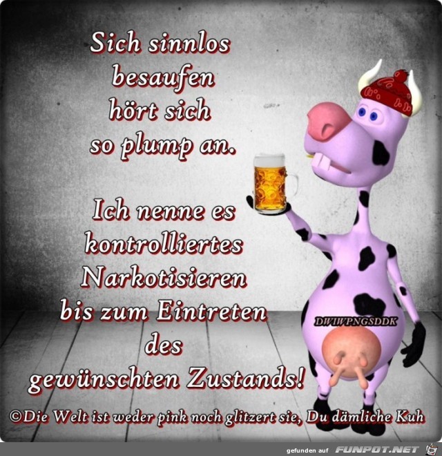 Sich sinnlos besaufen