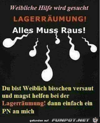 Alles muss raus