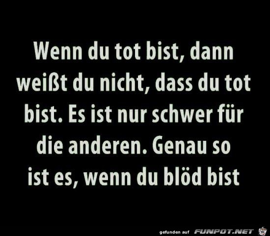 Genauso ist es