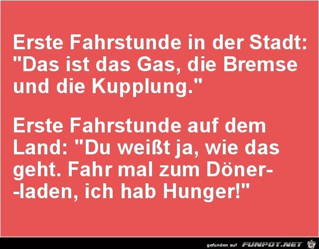 erste Fahrstunde in der Stadt.... erste Fahrstunde in der Stadt....