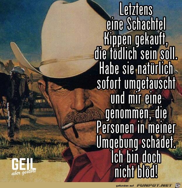 Eine Schachtel Kippen gekauft Eine Schachtel Kippen gekauft