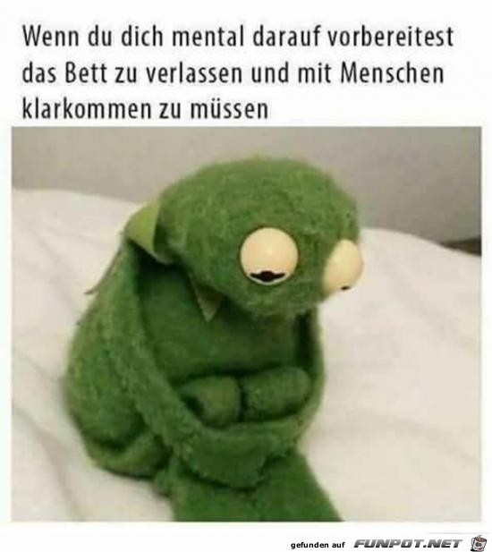 Ich bereite mich mental vor