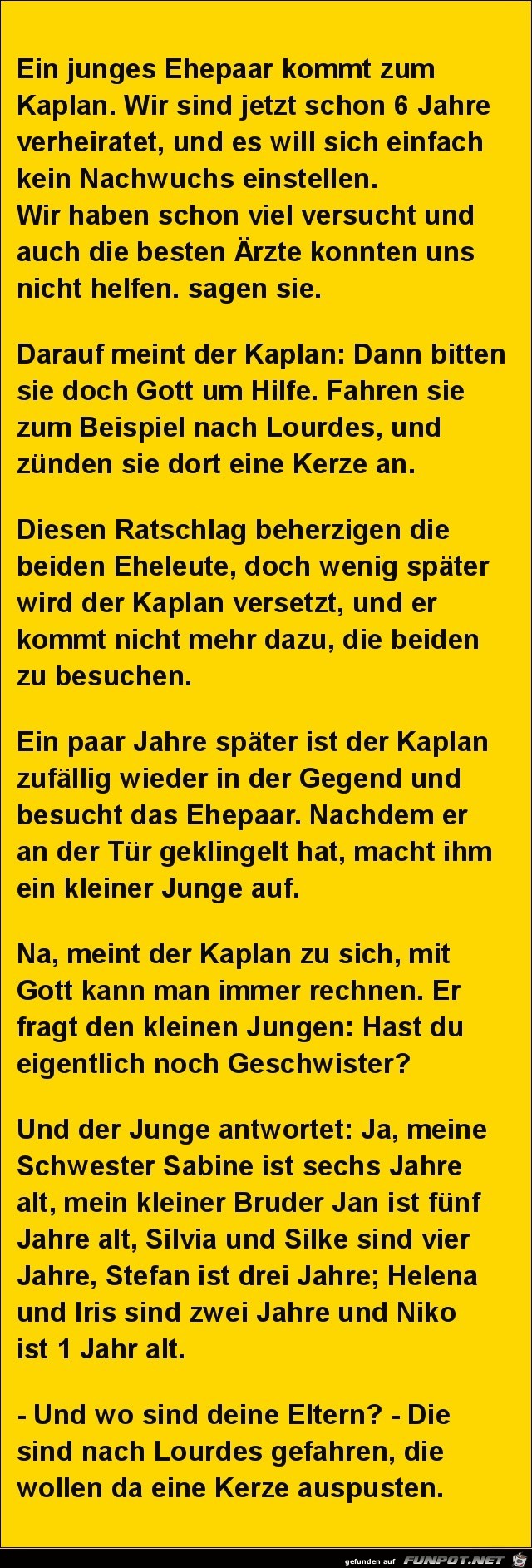 ein junges Ehepaar kommt zum...... ein junges Ehepaar kommt zum......