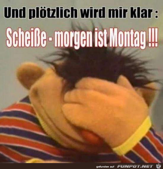 und pltzlich wird mir klar......