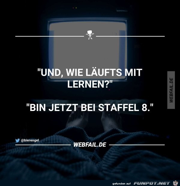 Läuft super mit dem Lernen Läuft super mit dem Lernen