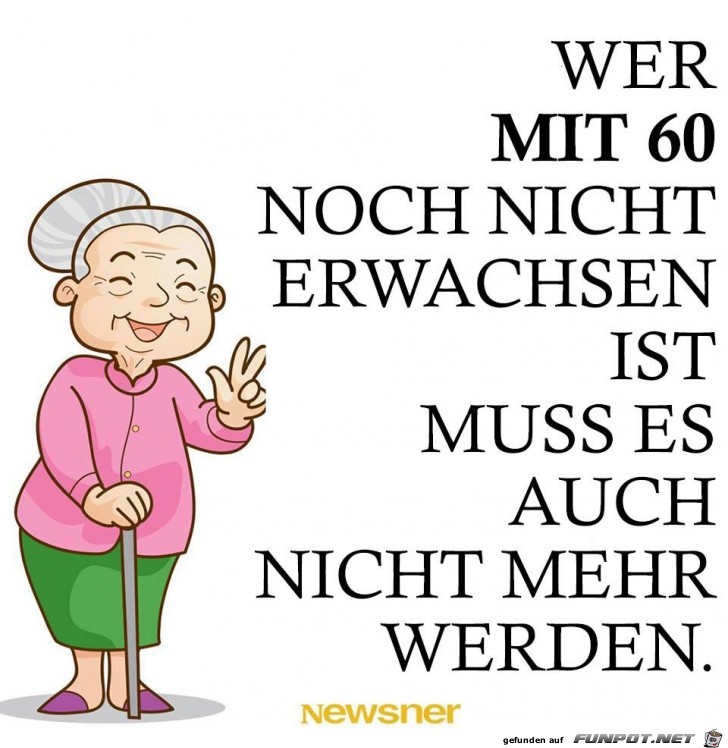 Wer mit 60