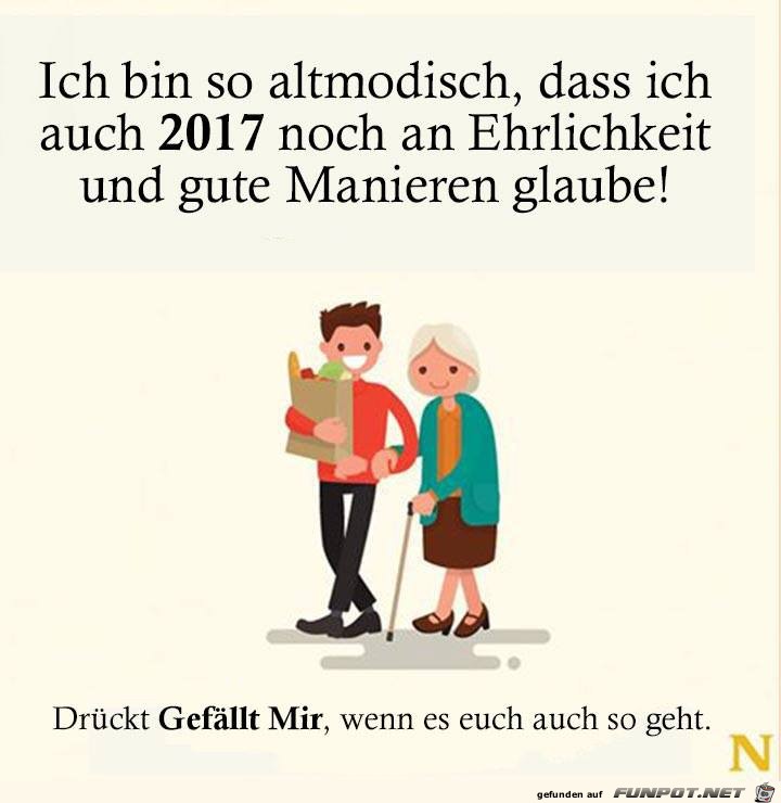 Bin so altmodisch Bin so altmodisch