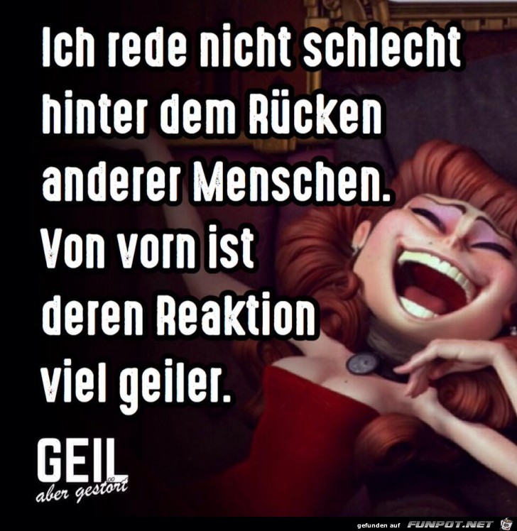 Rede nicht schlecht Rede nicht schlecht