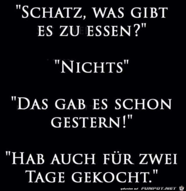 Was gibt es zum Essen Was gibt es zum Essen