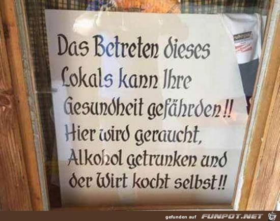 Betreten auf eigene Gefahr Betreten auf eigene Gefahr