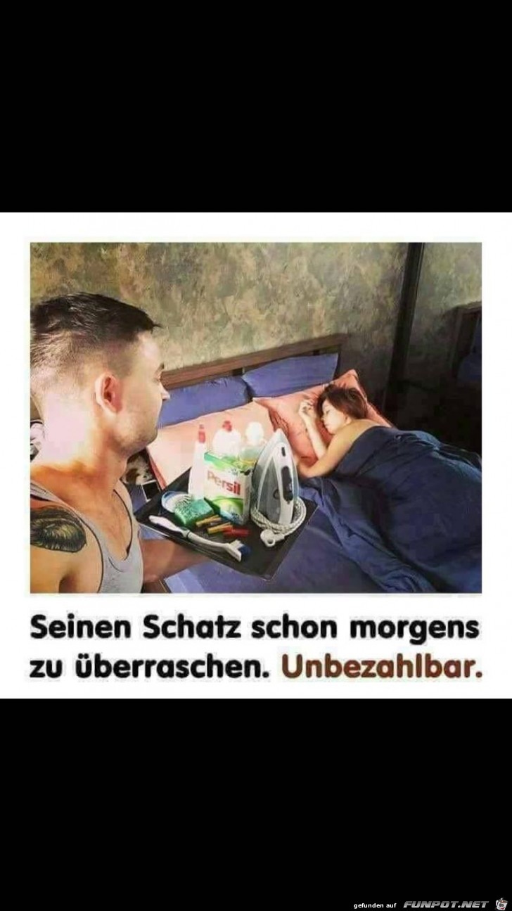 berraschung am Morgen