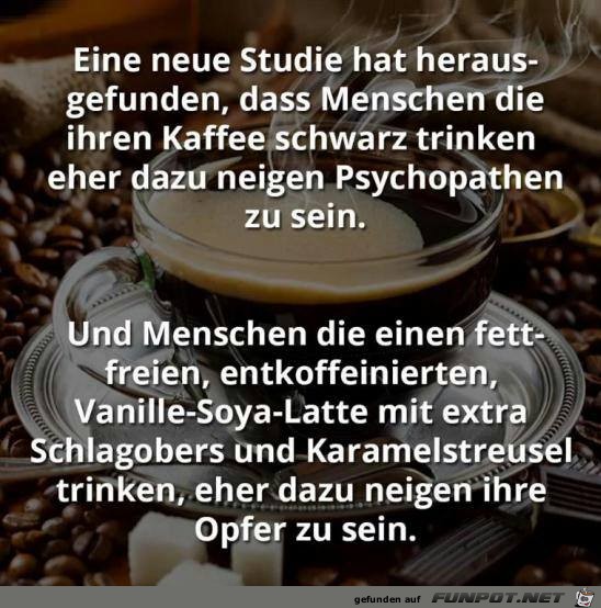 Neue Kaffee-Studie Neue Kaffee-Studie