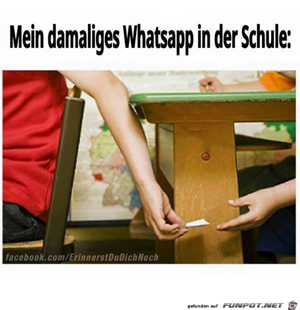 Mein damaliges Whatsapp