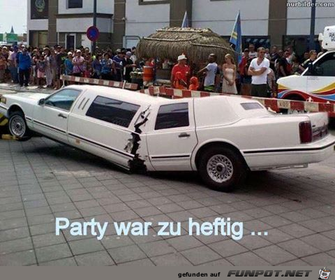 Zu heftig gefeiert Zu heftig gefeiert