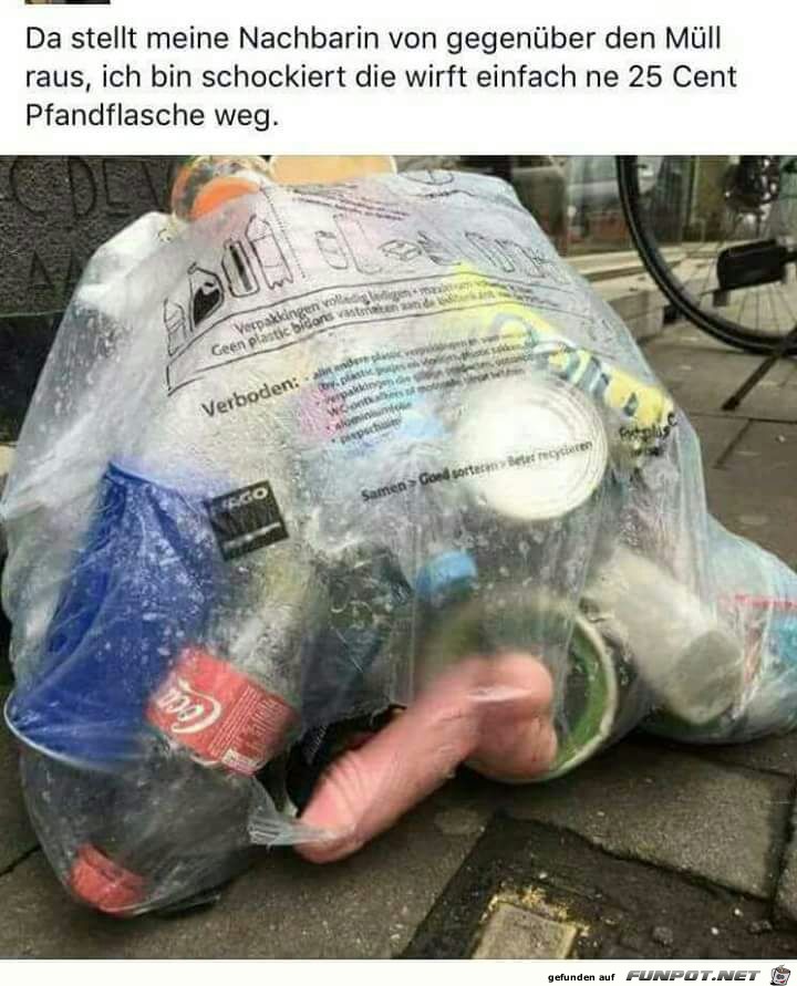 Gelber Sack vor der Tür Gelber Sack vor der Tür