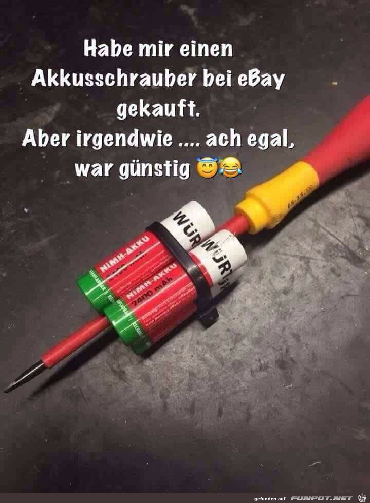 Mein neuer Akkuschrauber von Ebay Mein neuer Akkuschrauber von Ebay