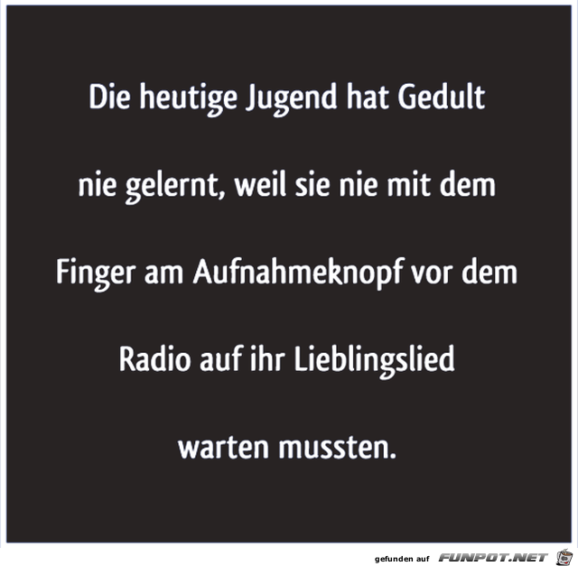 Die heutige Jugend