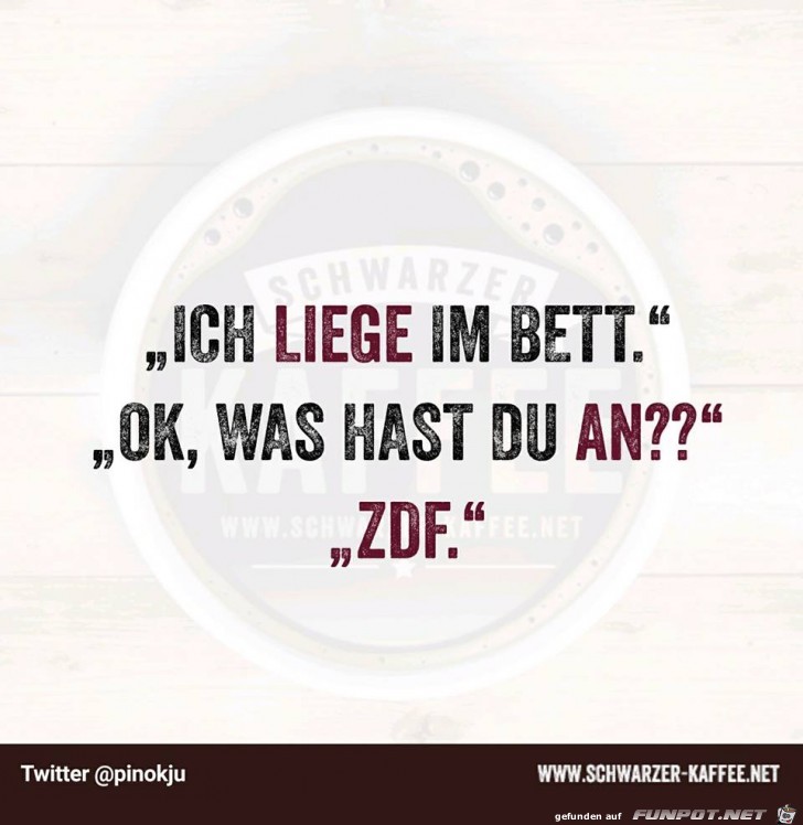 Ich liege im Bett