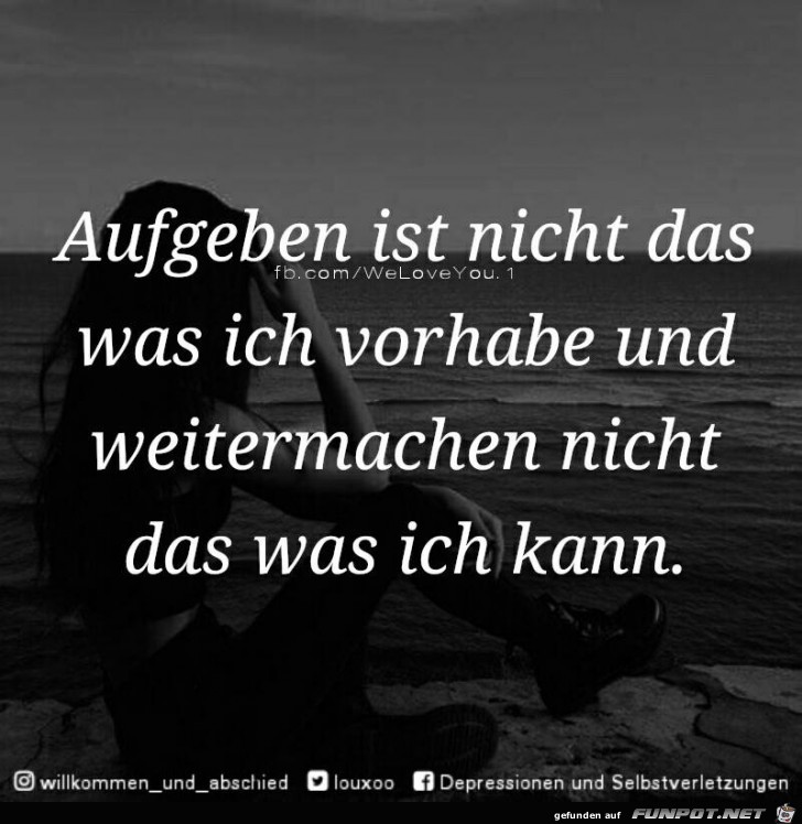 Aufgeben Aufgeben