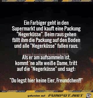 Ein Farbiger geht...