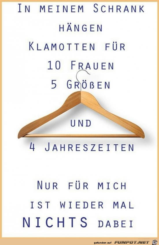 So ist das mit dem Kleiderschrank So ist das mit dem Kleiderschrank