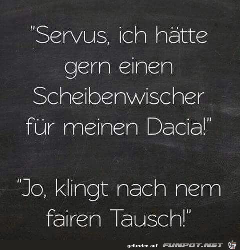 Fairer Tausch Fairer Tausch