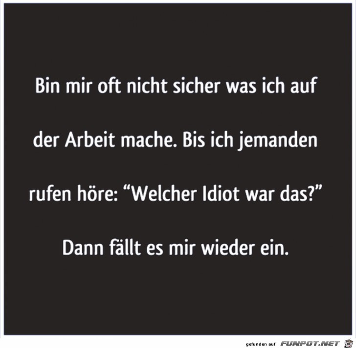 Was mache ich auf der Arbeit Was mache ich auf der Arbeit