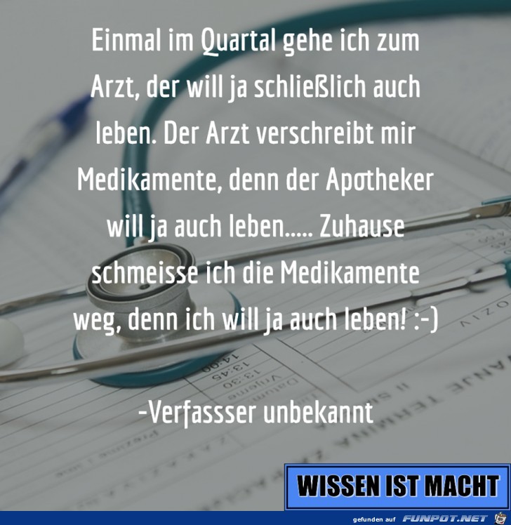 Einmal im Quartal