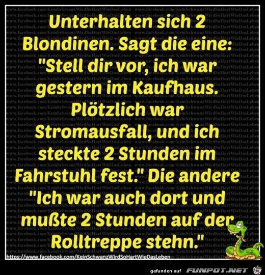 Unterhalten sich 2 Damen