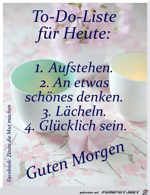 Heute unbedingt erledigen Heute unbedingt erledigen