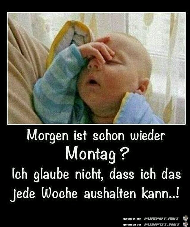 Morgen ist Montag Morgen ist Montag