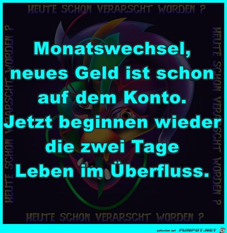 Monatswechsel