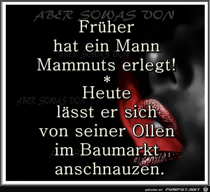 Frueher hatten es die Maenner einfacher Frueher hatten es die Maenner einfacher