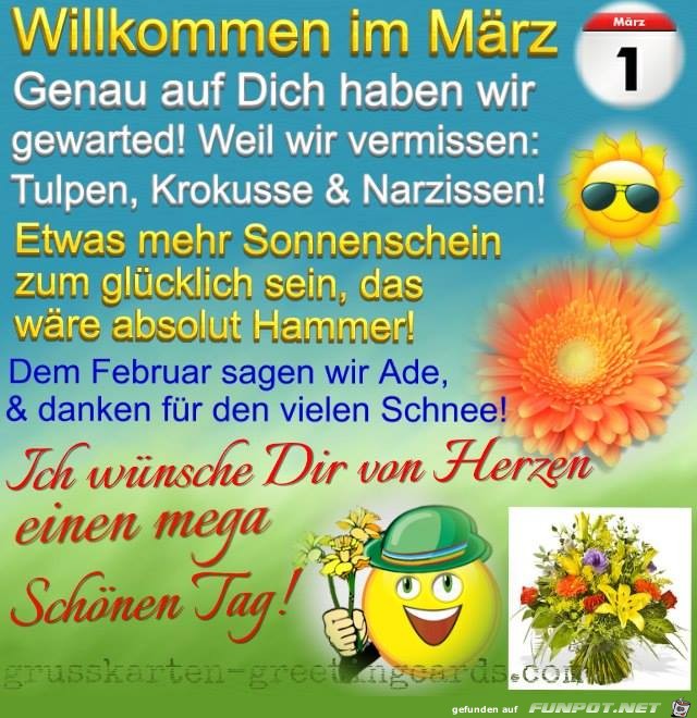 Willkommen im Maerz Willkommen im Maerz