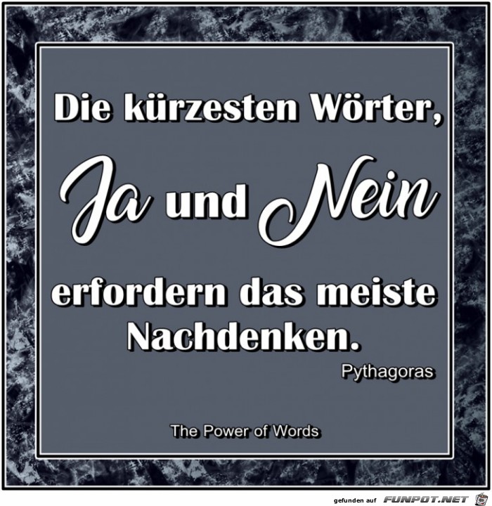 Ja und Nein Ja und Nein
