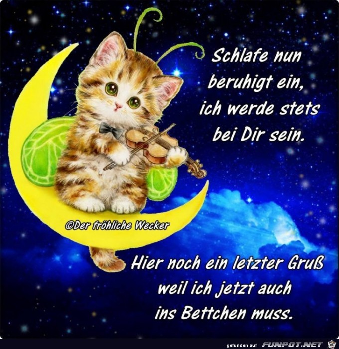 Schlafe nun beruhigt ein Schlafe nun beruhigt ein