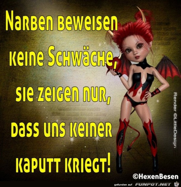 Narben beweisen Narben beweisen