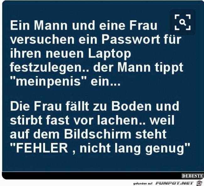 Passwort anlegen